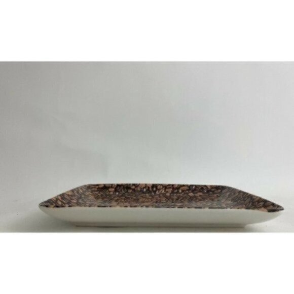 Starbucks Espresso Serving Trinket Plate Coffee Beans 9” X 7” 2007 Collectible - Picture 3 of 9